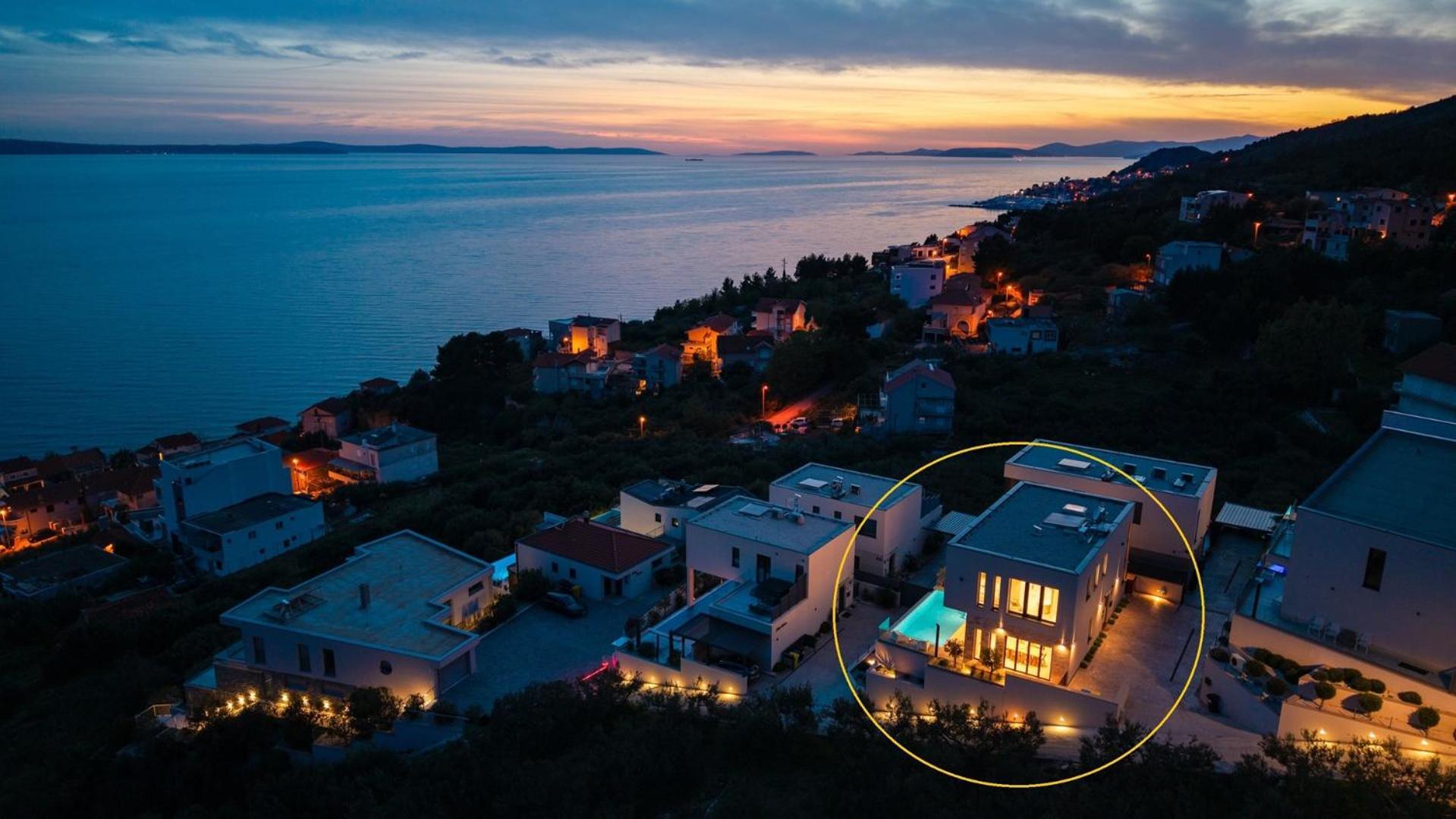 New! Ocean View Villa Jesenice  Ngoại thất bức ảnh
