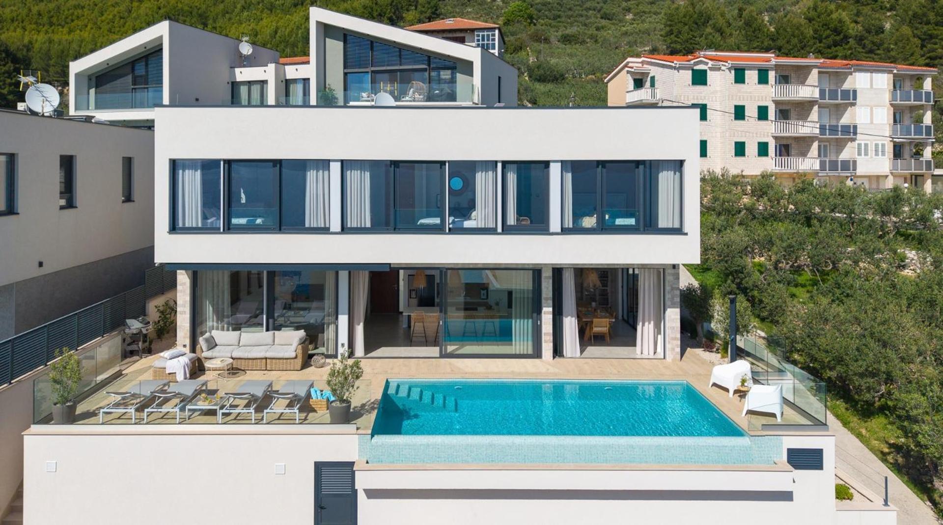 New! Ocean View Villa Jesenice  Ngoại thất bức ảnh